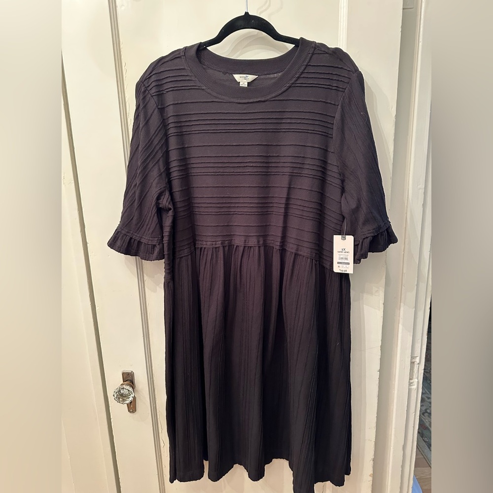 NWT Terra & Sky Black Dress 16W-18W